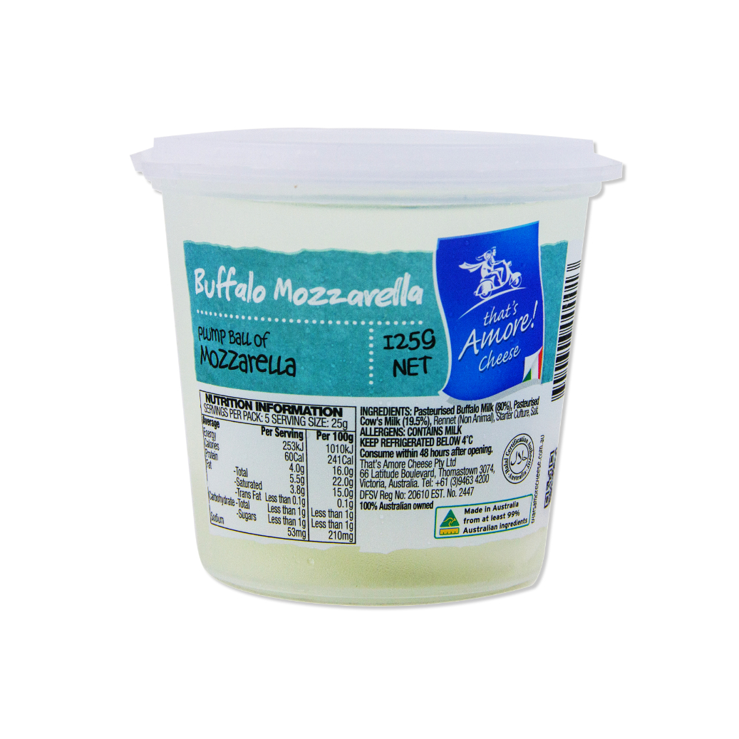 That's Amore Buffalo Mozzarella 125g (12) - Euro Foods QLD - Specialty Food  Distributor In Brisbane